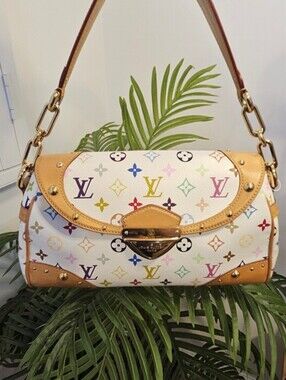 💕Louis Vuitton Original  Takashi Murakami Beverly MM Monogram Multicolor Bag ✨️